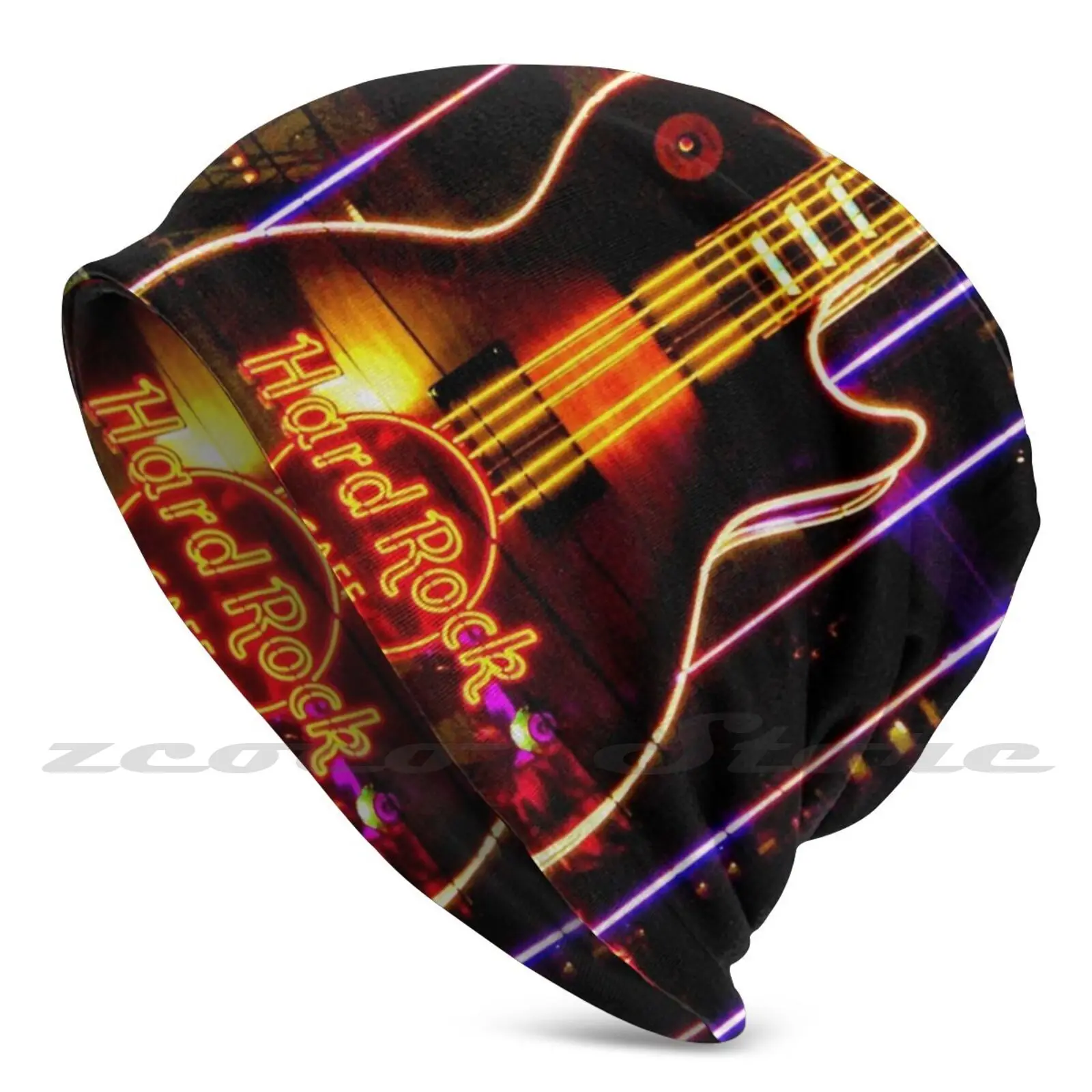 Neon Gitaar Las Vegas Verenigde Staten Van Amerika Masker Doek Wasbare Diy Filter Pm2.5 Volwassen Kids Harde Cafe Gitaar Las vegas