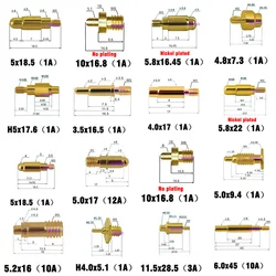2PCS Pogo Pin Connector mm Spring 1A 3A 10A No Plating 0u