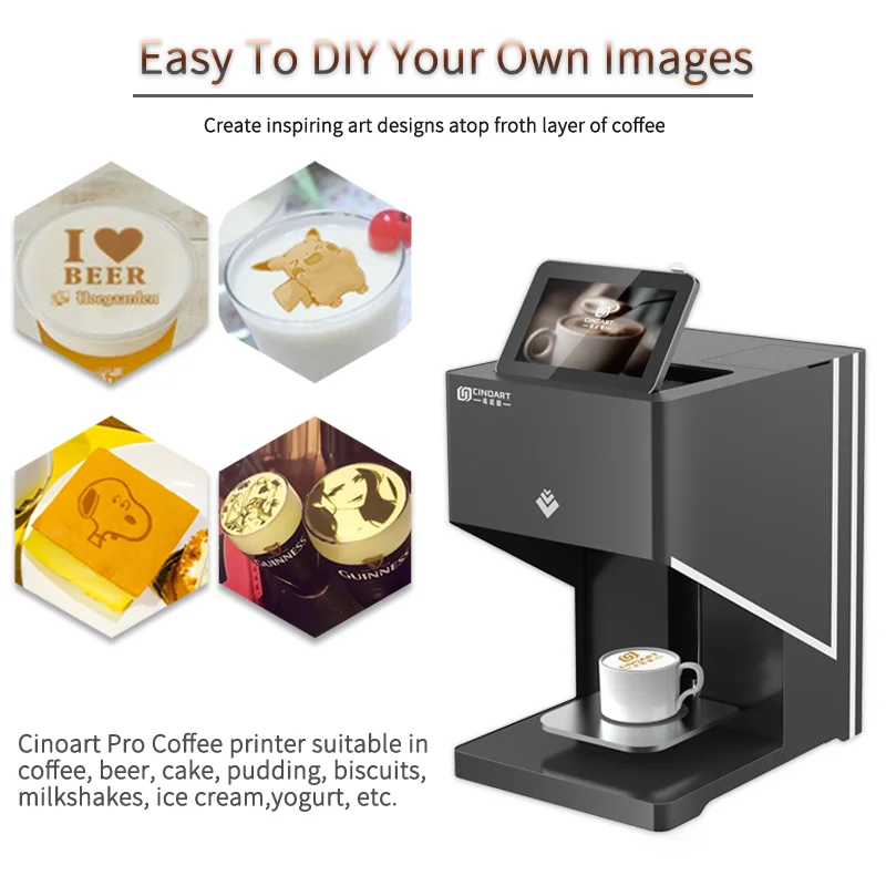 

Art Coffee Printer Latte Coffee printer automatic printer Art Beverages Food selfie coffee with WIFI connection printing