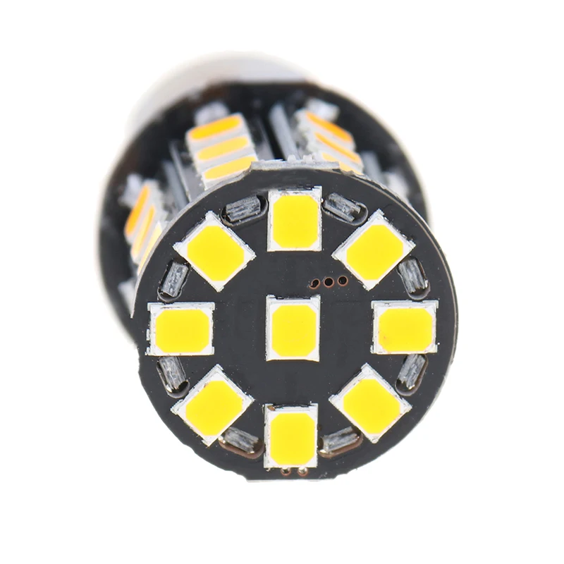 2Pcs 1156 BA15S 2835 33-SMD Yellow 12V LED Bulbs Car Turn Signal Lamp Brake Lights