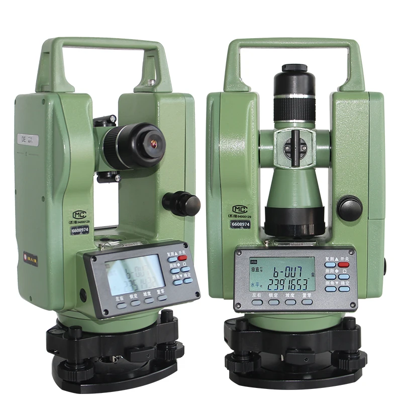 Electronic theodolite up and down laser DE2A-L construction engineering measurement tripod genuine surveying instrument