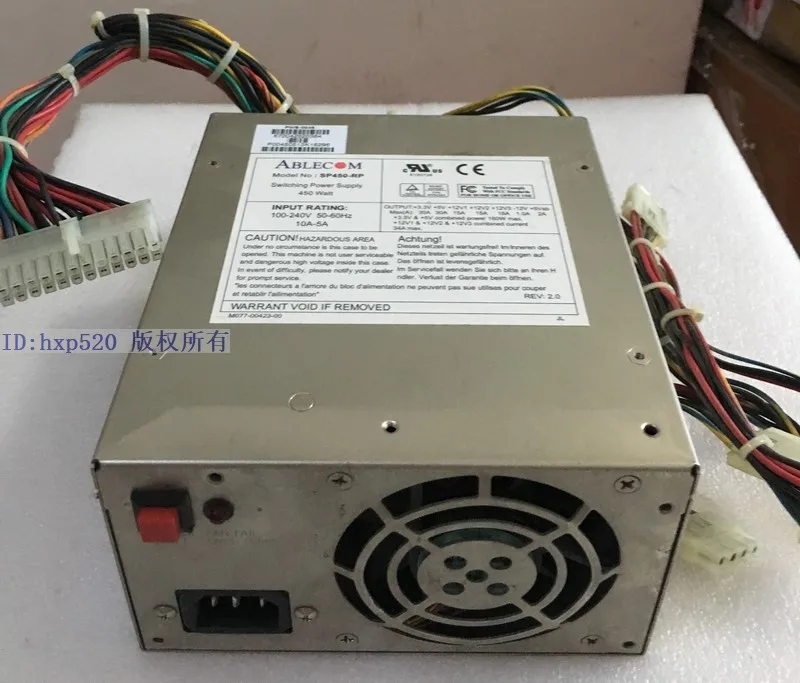 Ablecom SP450-RP Server Power Supply 450W Used