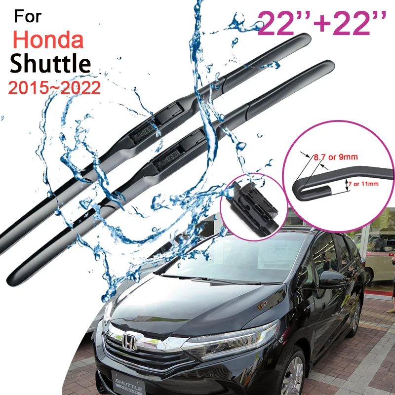 

Car Front Windshield Wiper Blades for Honda Shuttle 2015 2016 2017 2018~2022 Frameless Durable Rubber Snow Scraping Accessories