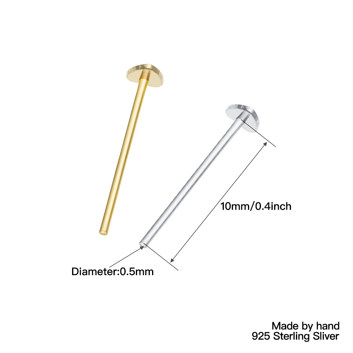 36Pcs Small Heart 925 Sterling Silver Nose Stud For Women Gilrs Gift Body Piercing Jewelry Piercing Nariz Percing Nez