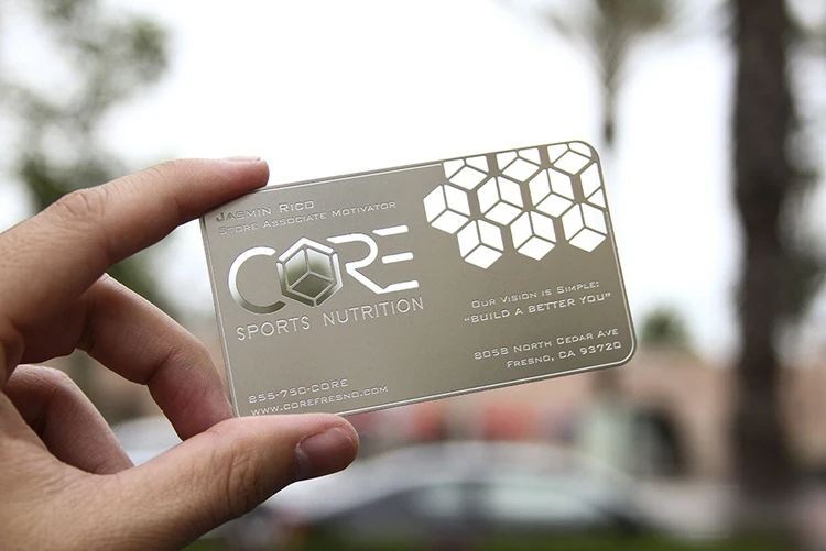 Hollow-out/ Cut out stainless steel metal business card