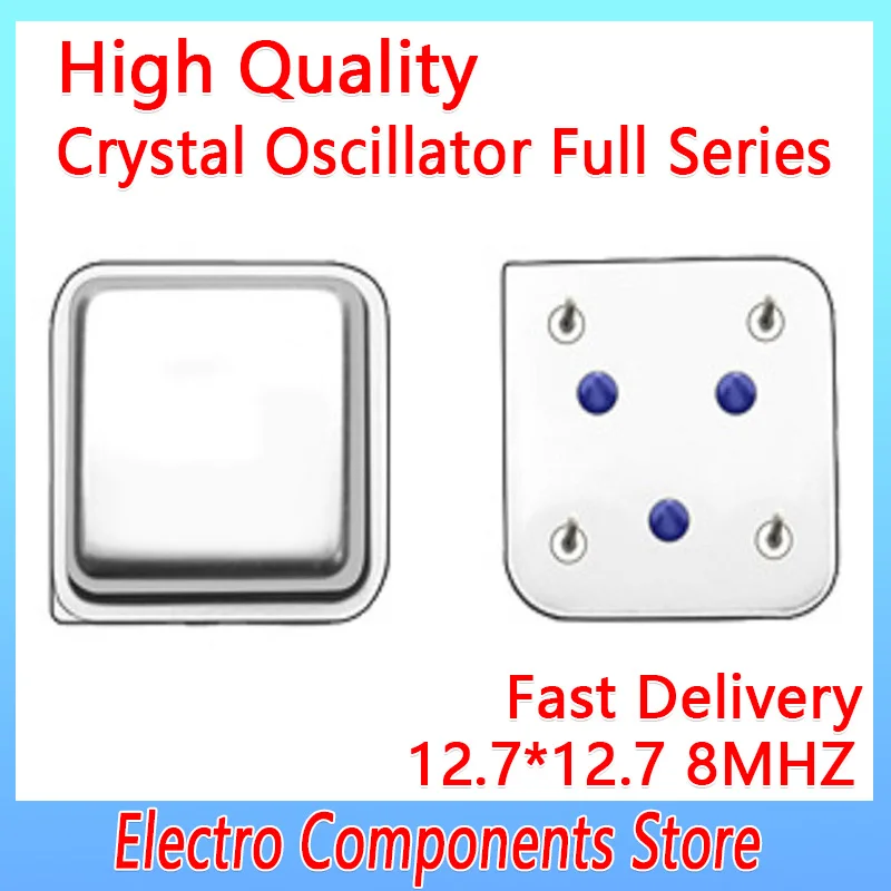 3PCS/Lot Quartz Crystal Resonator DIP In-line Active Crystal Oscillator 4Pin 12.7*12.7 Quartz Oscillator 8MHZ 8M DIP-4 5V ±20PPM
