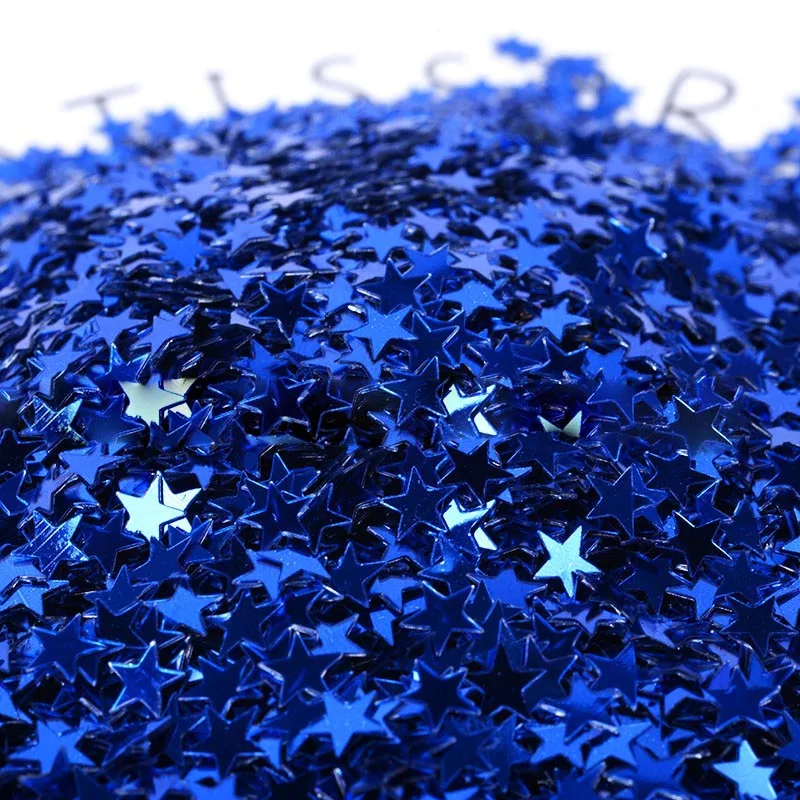 6mm five-pointed star beads wedding party decoration crystal mud filling material nail sequins clothing accessories materials