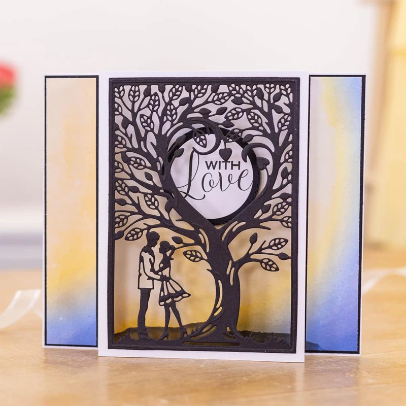 Lovers Wedding Photo Frame  Metal Cutting Dies Diy Craft Scrapbook Embossed Paper Card Craft Knife Mould Blade Stencils Dies