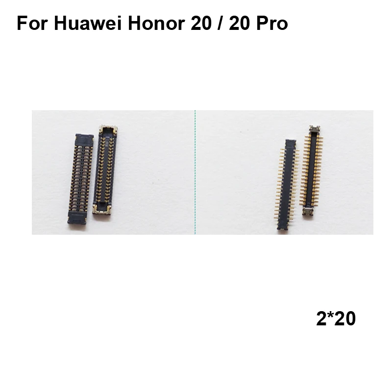 

2pcs Dock Connector Micro USB Charging Port FPC connector For Huawei Honor 20 logic on motherboard mainboard For Honor 20 Pro