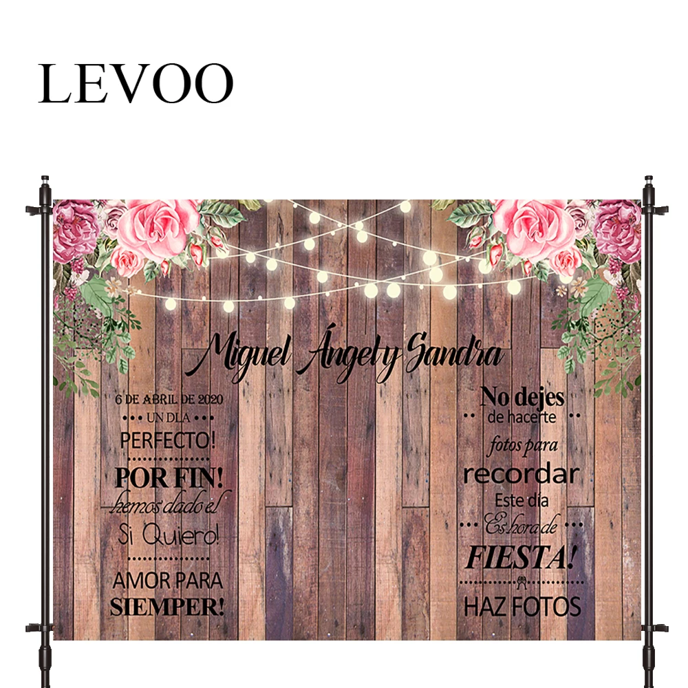 

LEVOO Photography Backdrop Wedding Flower Light Post Board Private Backdrop Photocall Photobooth Studio Shoot Fabric