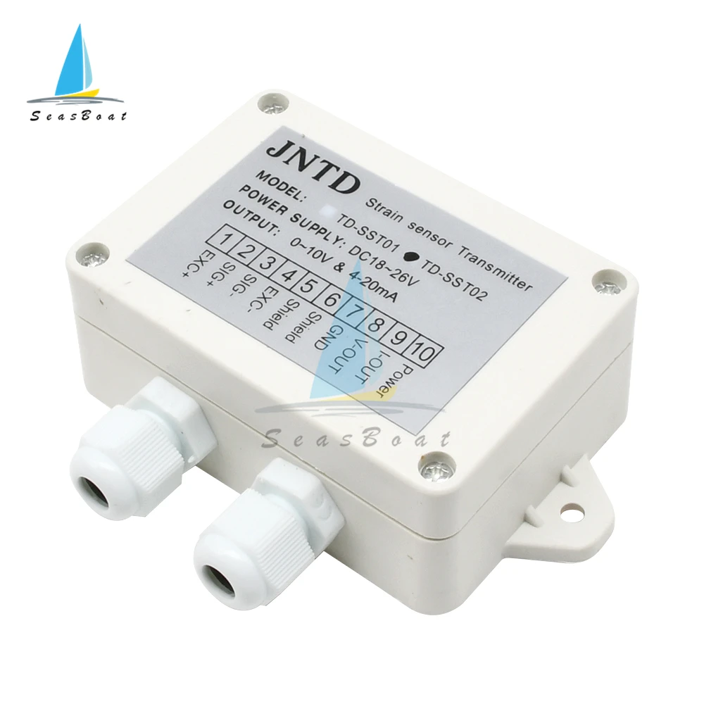 0-10V 4-20mA Load Cell Amplifier TD-SST02 Strain Sensor Transmitter Strain Gauge Sensor DC18-26V 24V