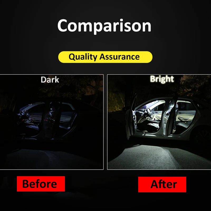 9Pcs Car Interior LED Light Bulbs Package Kit For 2014-2015 Kia Sorento T10 31MM 39MM  Map Dome Trunk Lamp ceblue