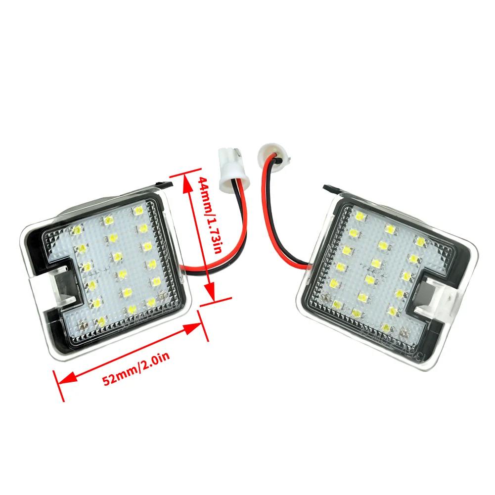 2pcs No Error LED Under Side Mirror Puddle Lights for Ford Focus 3 C-Max Kuga 2 Escape Mondeo IV S-Max LED Courtesy Light