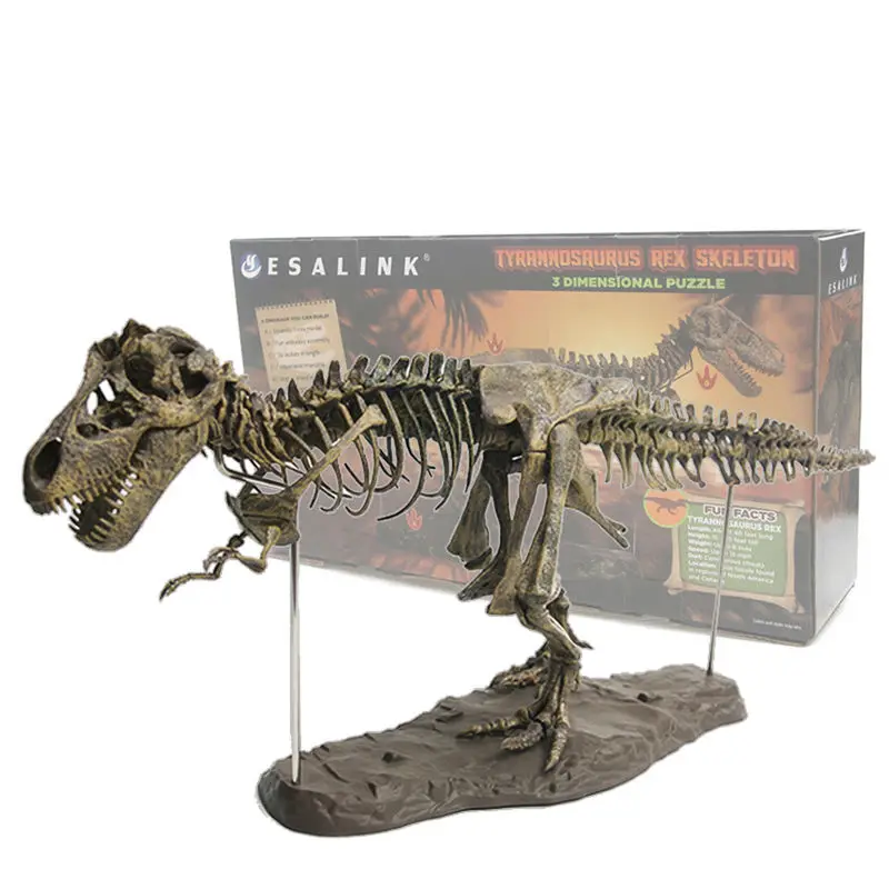 4D Tyrannosaurus Rex Excavation Science Kit Dig Up Dinosaur and Assemble a 4D Skeleton Ancient Animal Fossil Skull