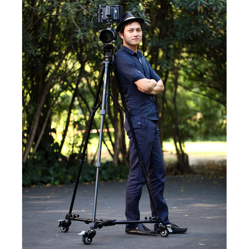Professional Tripod Dolly Wheels Aluminum alloy For Studio Photo