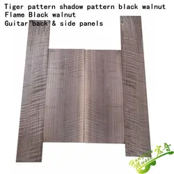 40“41Tiger pattern shadow pattern Black Walnut Flame Black walnut guitar full veneer back side board guitar production material