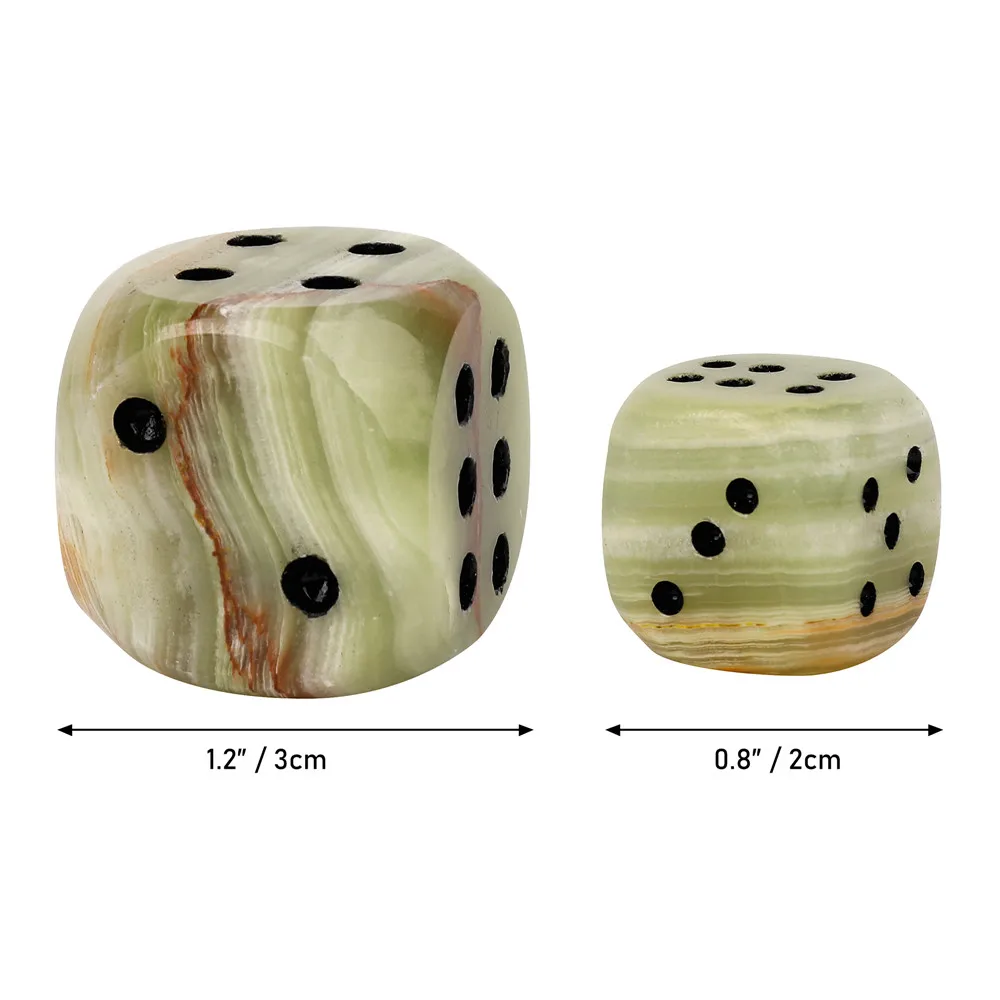 1PCS Natural Marble Dice Stones 2cm 3cm Playing Games Dice Party Home Decor