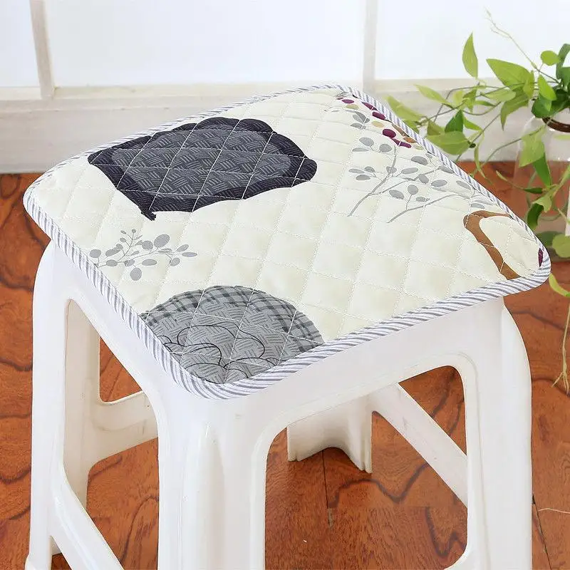 35 Square Chair Cushion 20 Colors quilted Soft Pad Breathable Bind Seat Cushion  Size 30*30cm Quilted Thicken Chair Cushion