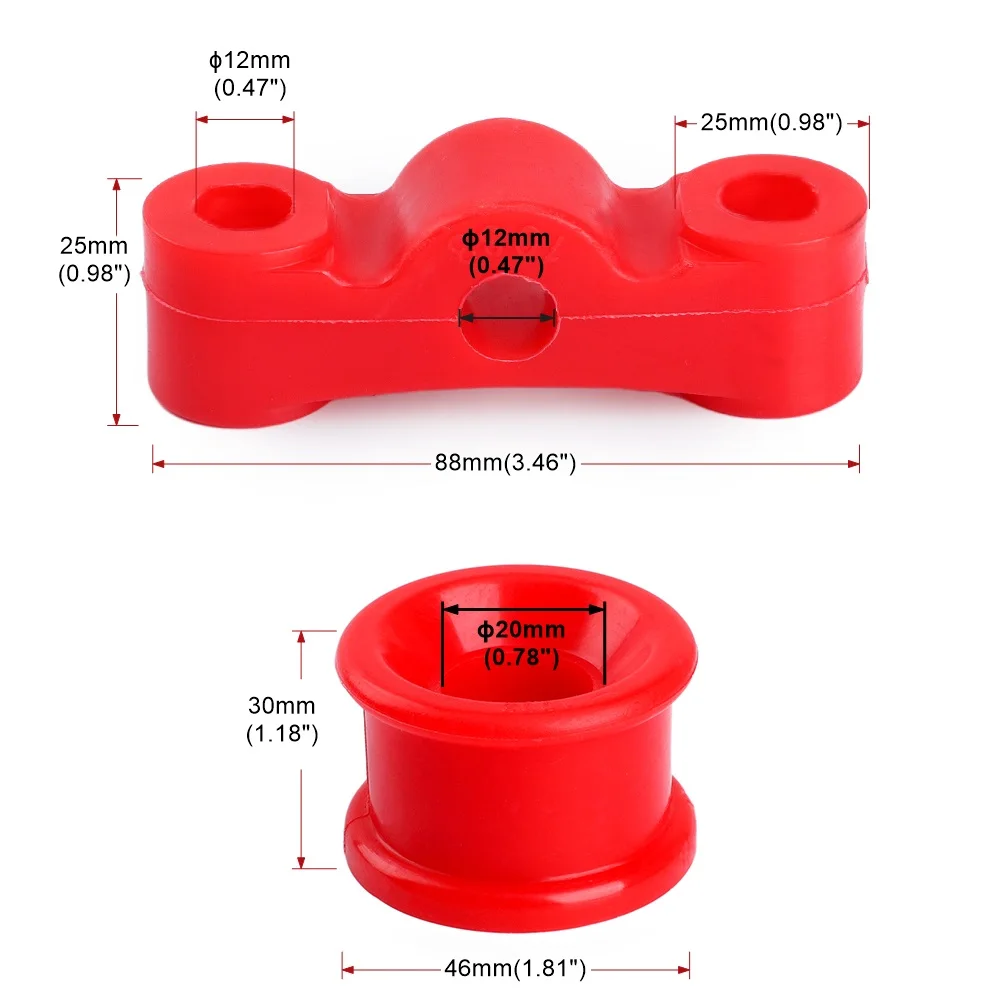 Shift Linkage Bushings Urethane For Honda 1984-1987 Civic CRX & 1990-2001 Integra All B-Series Combo B16 B18