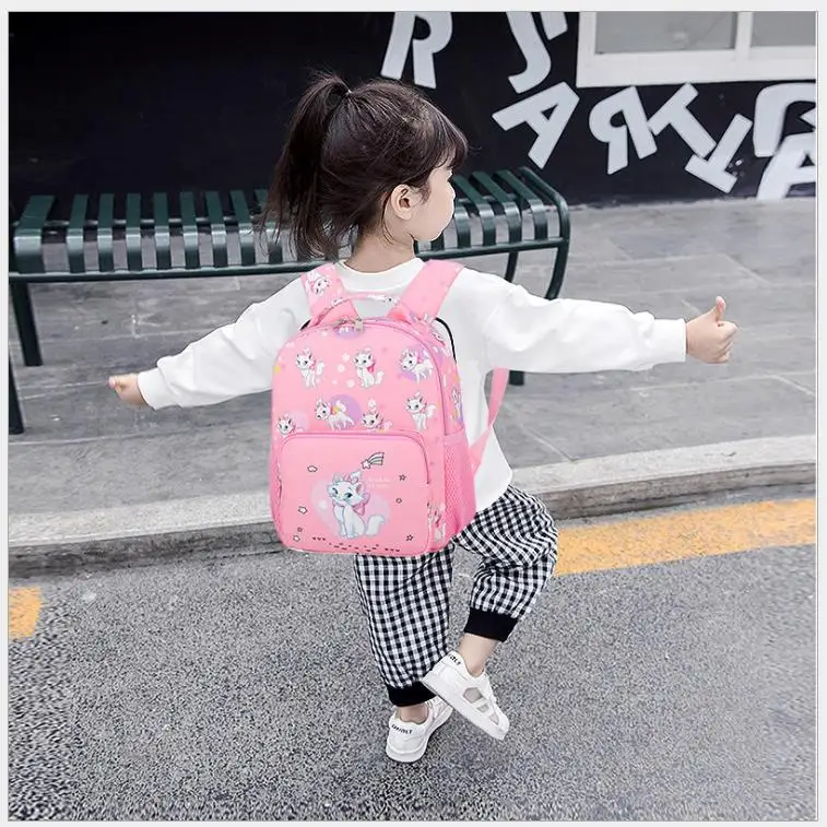 children cartoon kindergarten School Bags Pink Lovely cat Backpack Fashion Girls Travel bags 1-3years old kids Mochilas