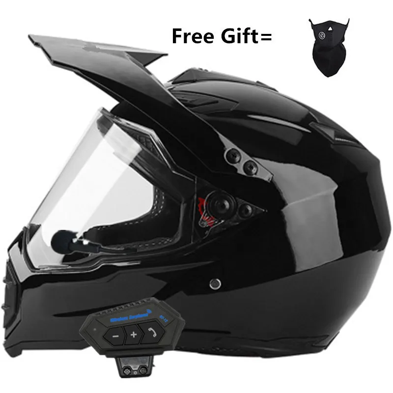 T2 Moto Bluetooth Wireless Noise Cancel Helmet Headset Hands Free Bt V4.2 Intercom Handsfree With Microphonefor Motorcycle