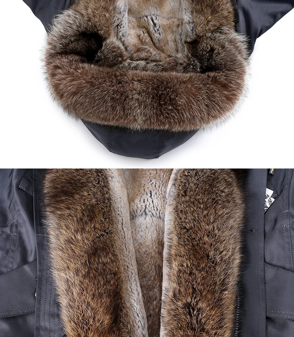 Fur-Trim Hooded Parka — product detail 8