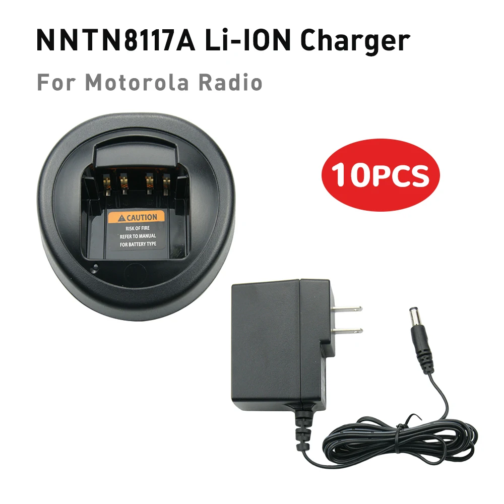 10X NNTN8117A Desktop Charger for Motorola XPR3300 XPR3500 DP3400 XiR P8608 Radio PMNN4409 PMNN4066 PMNN4065 Battery Charger