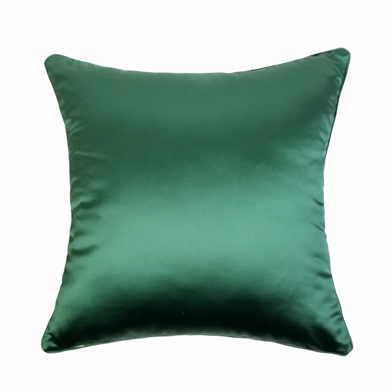 Modern Woven Geometry Home Decorative Dark Green Chain Pillow Case Soild woven Sofa Chair Cushion Cover 45x45 cm 1pc/lot 2 types