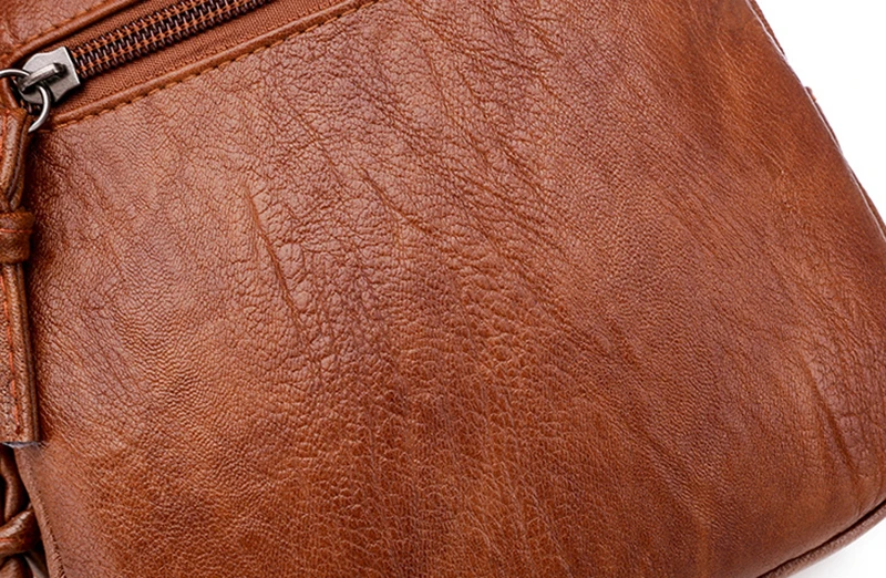 Multifunktionale Weiche PU Leder Kleine Schulter Tasche Für Frauen Vintage Mode Umhängetasche Weibliche Geldbörse Handy Handtasche – Detail 20