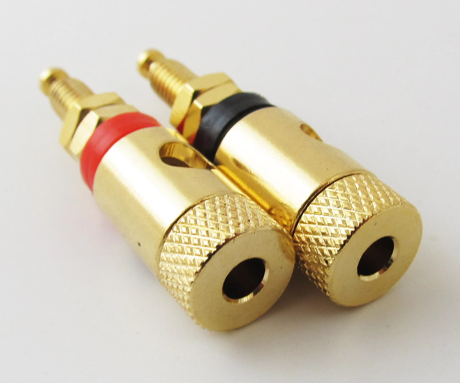 12pcs Gold Plated Binding Post 4mm Banana Plug Amplifier Speaker Socket O.D:11mm