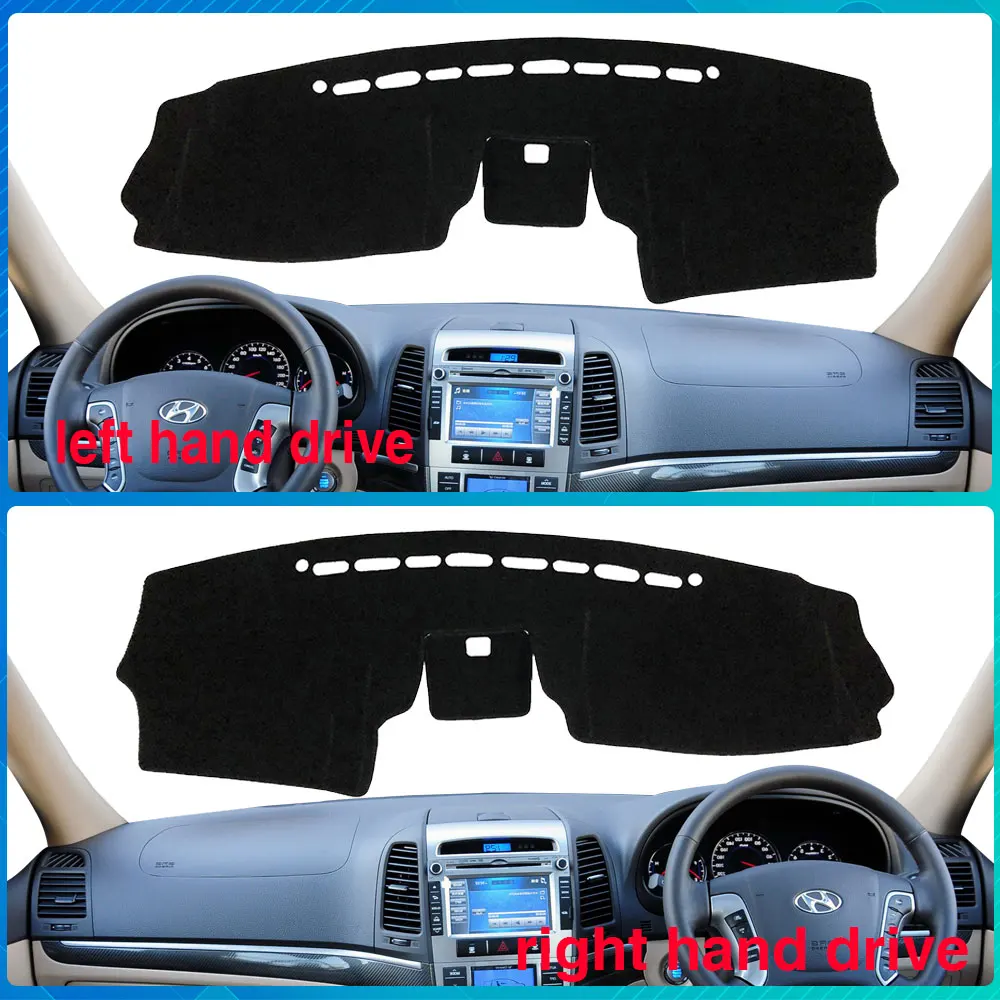 Dashboard Cover Protective Avoid Light Mat for Hyundai Santa Fe 2007 2008 2009 2010 2011 2012 CM Sunshade Carpet Car Accessories