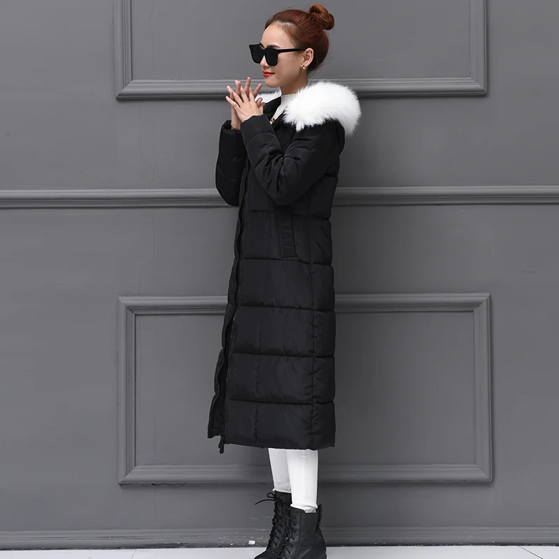 

Thick Warm Down Cotton Female Jacket Women Winter Parka Mujer 2020 Korean Fit Long Women's Park Coat Ladies Overcoat 9011