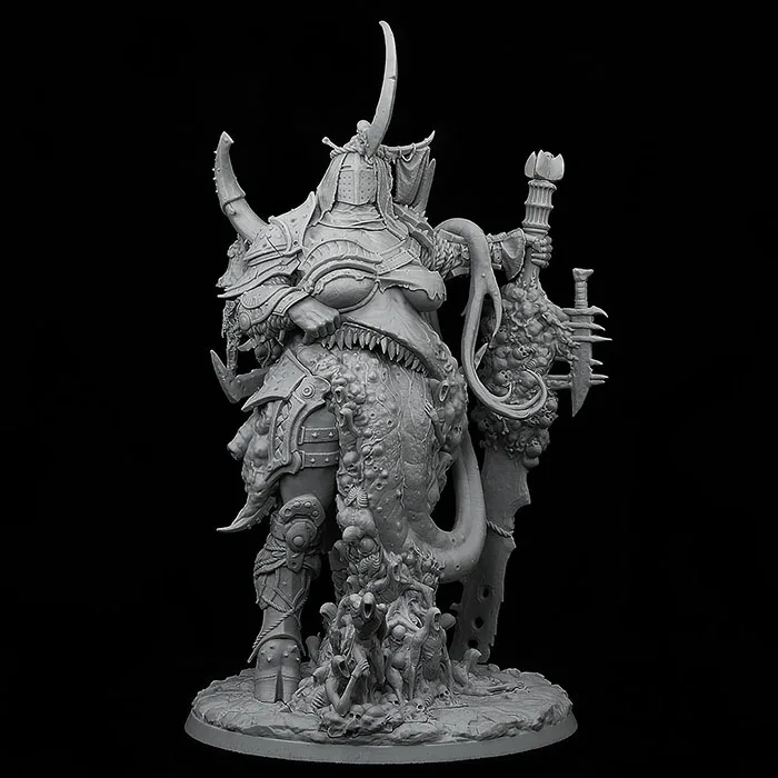 Unassambled 180mm  ancient warrior fantasy stand (WITH BASE )  Resin figure miniature model kits Unpainted