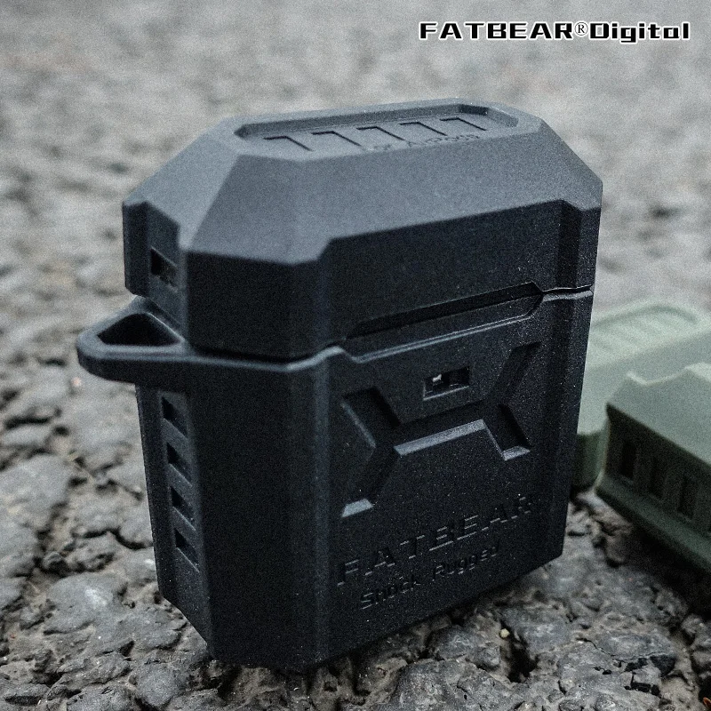 

FATBEAR [For Apple AirPods Pro 1 2] Tactical Military Grade Shock Rugged Armor Buffer Case Cover