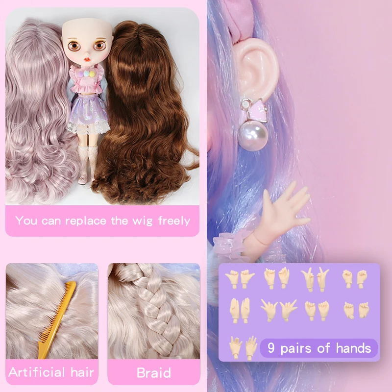 ICY DBS Blyth doll Joint Body 30CM BJD Clothes Shoes Hand Set Fashion Dolls girl gift