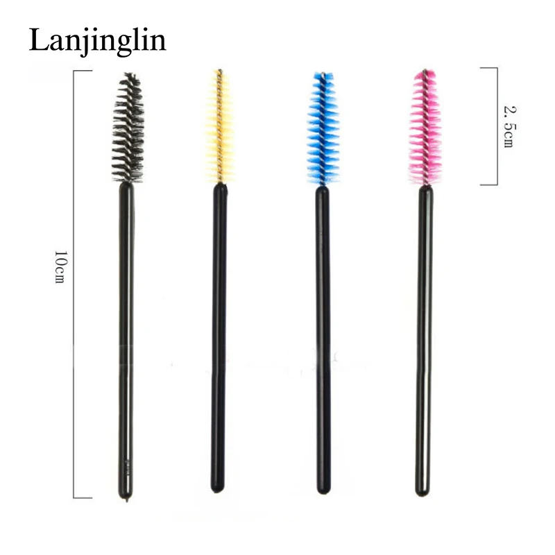 Lanjinglin 5/50 Pcs Disposable Eyelashes Brushes Eyebrow Brush Mascara Wands Applicator Extension Cosmetic Makeup Tools Brushes