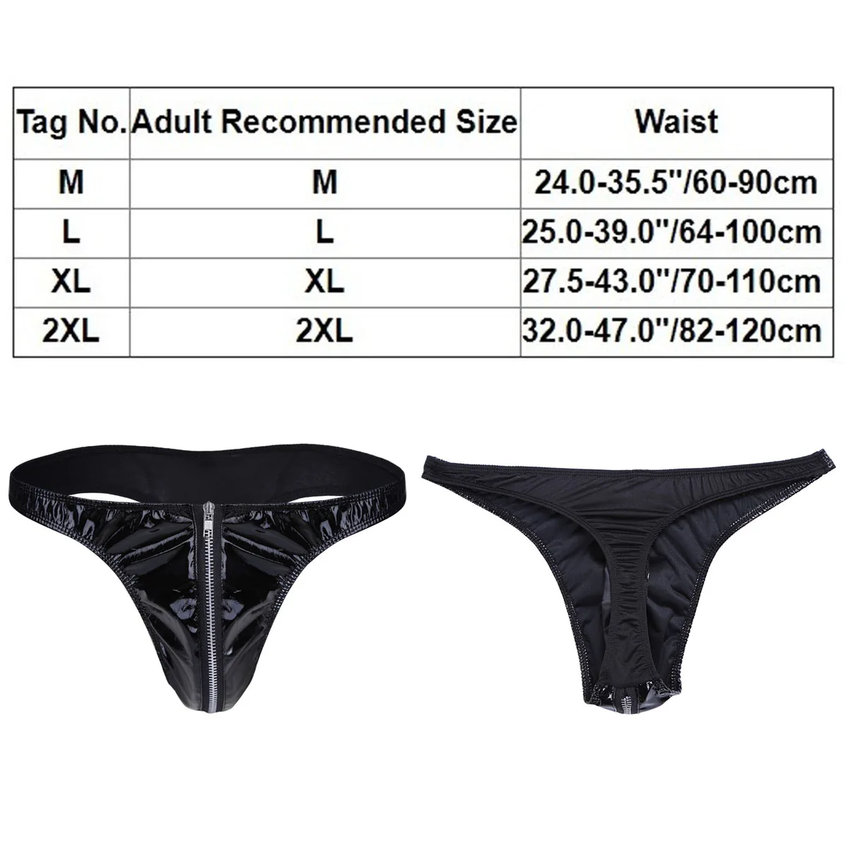 Men Faux Leather Brief Underpants Sexy Wet Look Low Waist Bulge Pouch Panties Underwear Swimsuit Bathing Swimming Shorts