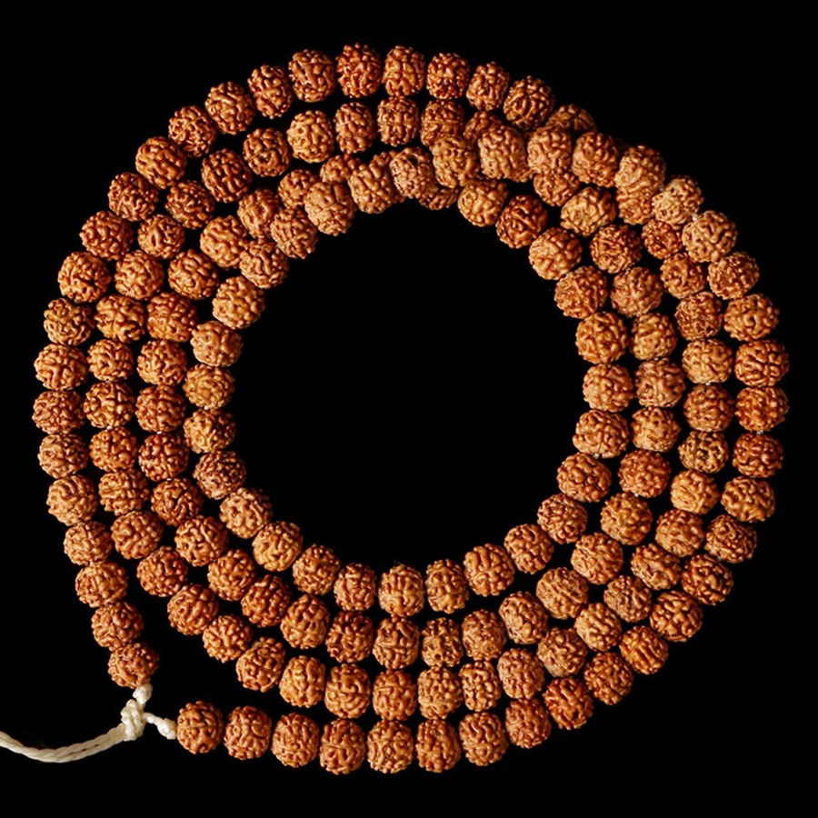 108Pcs Vajra Bodhi Rudraksha Beads 5/7/9mm Meditation Mala Bead Jewelry Making Prayer Chakras Bodhi Tibetan Buddhism Bracelet