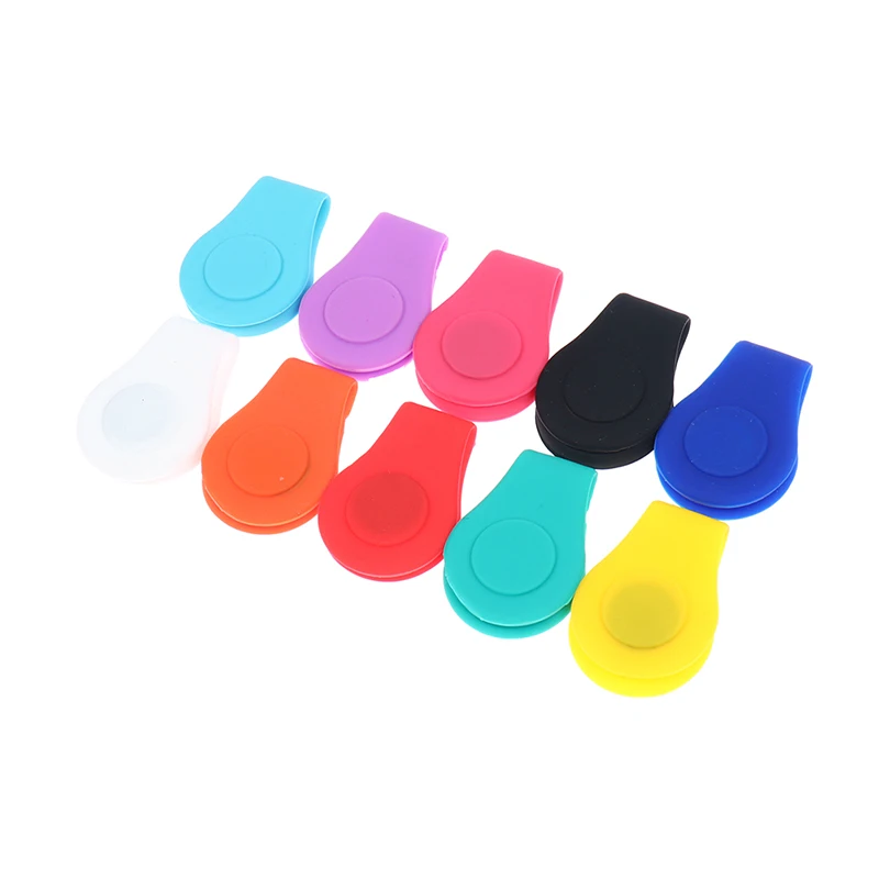 Silicone Golf Hat Clip Ball Marker Holder With Strong Magnetic Attach To Your Pocket Edge Belt Clothes Gift Golf Accessories