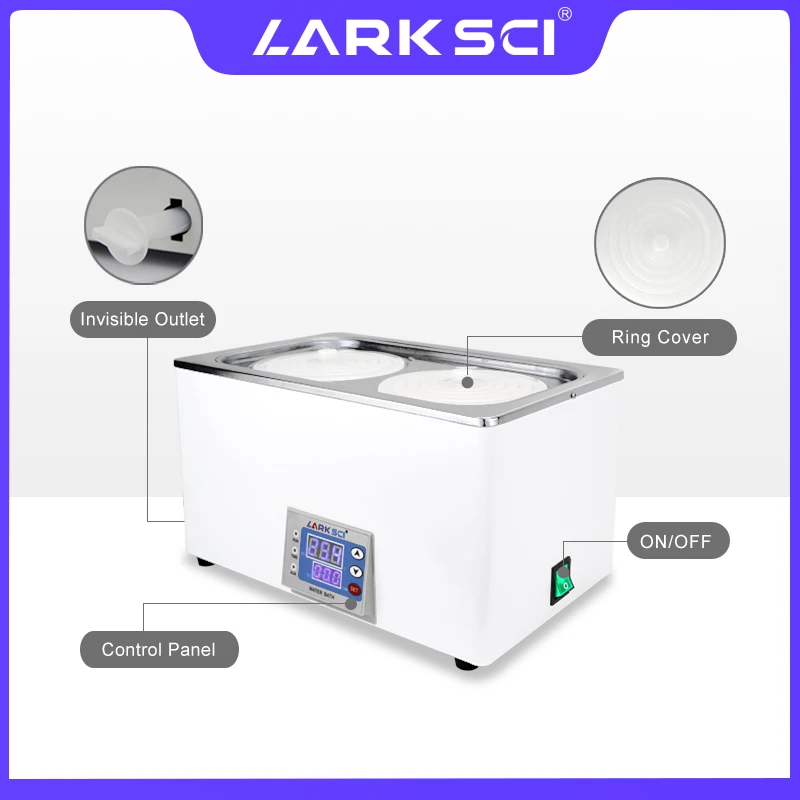 Larksci Digital Display Thermostatic Laboratory Water Bath Tank 6 4 2 1 Hole 220v 110v Lab Equipment