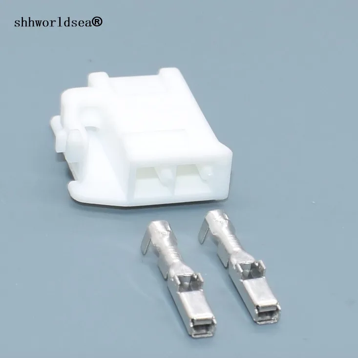 Shhworldsea 2/100Sets 2 pin 2.2mm 7283-1026 Female Auto Car Audio Speaker Wire Connector plug For Toyota