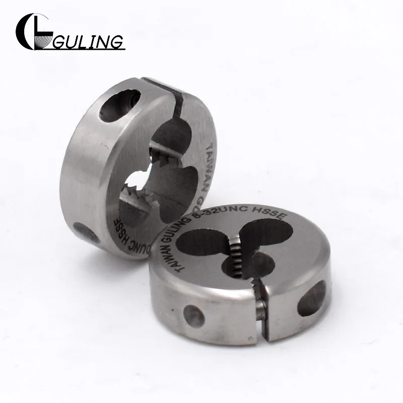 HSSE Round Dies UNF UNC UNS UNEF 0-80 1-72 2-64 3-56 4-48 5-44 6-40 8-36 10-28 12-28 Unified Fine Thread Adjustable die 1/4 5/16