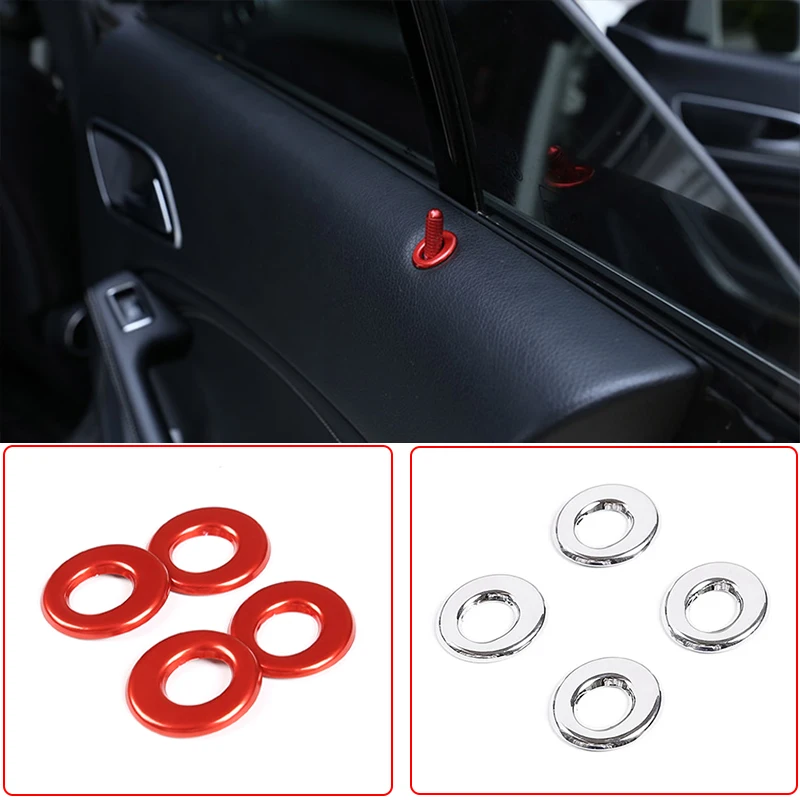 4 Pcs Car Door Pin Lock Knob Lift Trim Covers Aluminum Alloy For Mercedes Benz A B GLA CLA GLK Class W176 W246 C117 X204