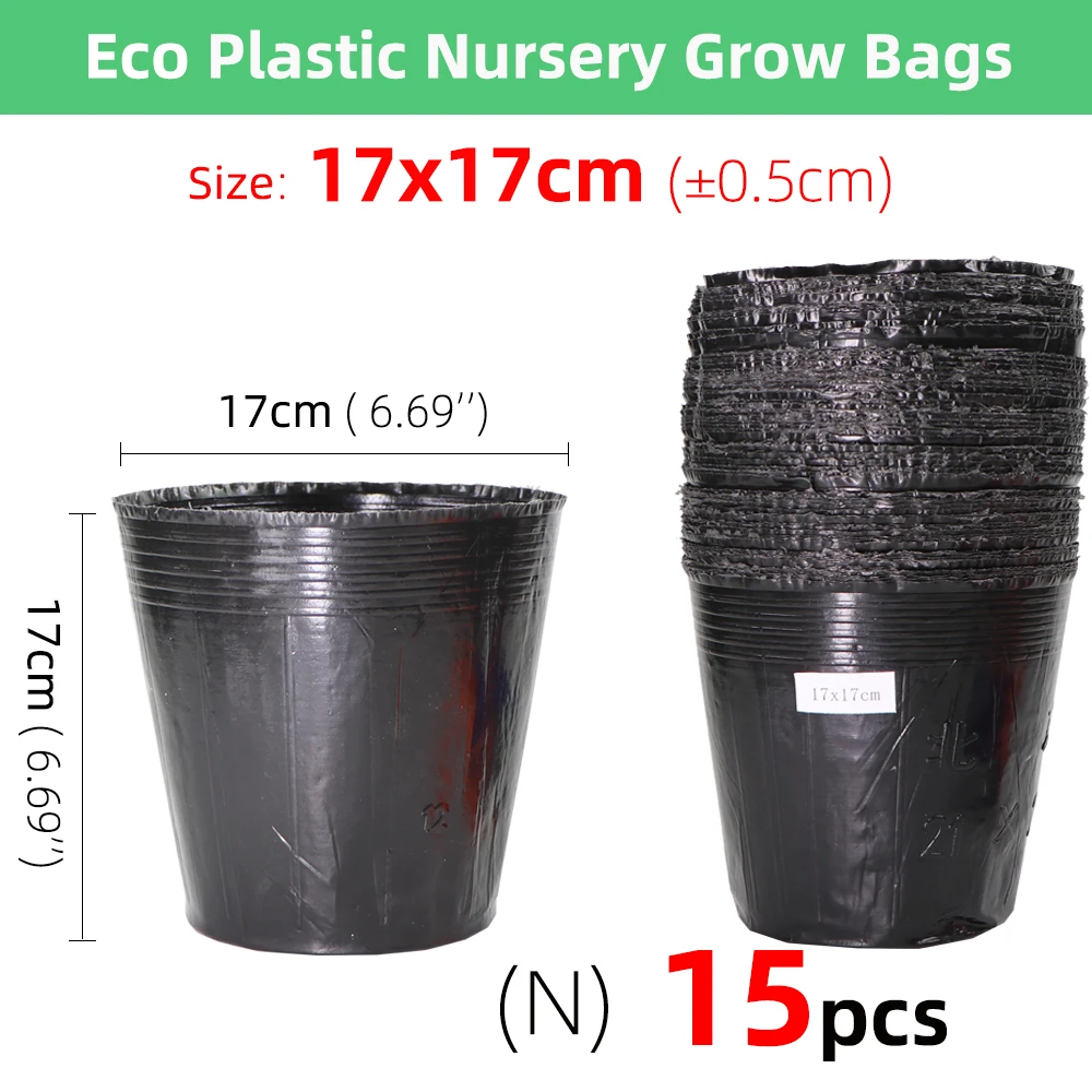 5-100pcs 16 Sizes Disposable Plastic Planting Flower Pot Nutrition