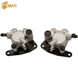 Pinça de freio dianteiro com pastilhas para suzuki vinson 500, lta500f, quadsport, z250, ltz250, ltz400z, ozarca 250, ltf250, possui 400, lta400, f fc