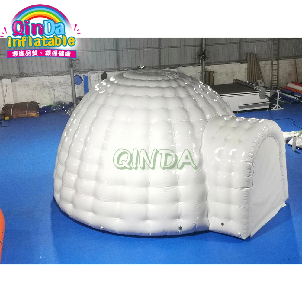 

Airtight Sealed Waterproof Inflatable Dome White Inflatable Igloo Dome Tent