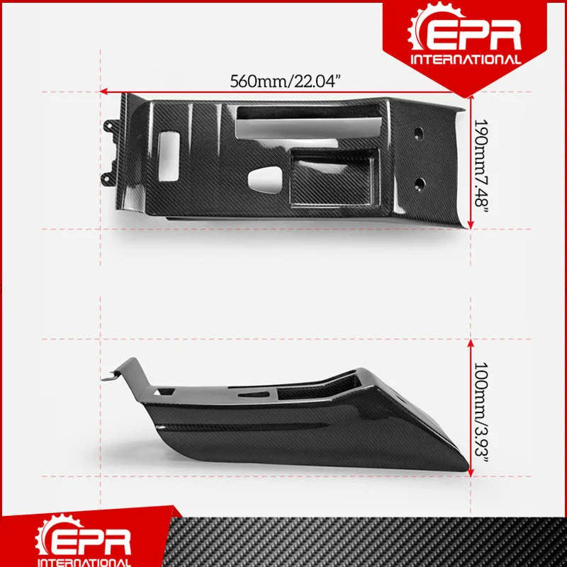 Console centrale per E46 M3 Tipo CSL Console centrale in fibra di carbonio/fibra di vetro (RHD /LHD) Trim Bdoy Kit Tuning Interni in carbonio da