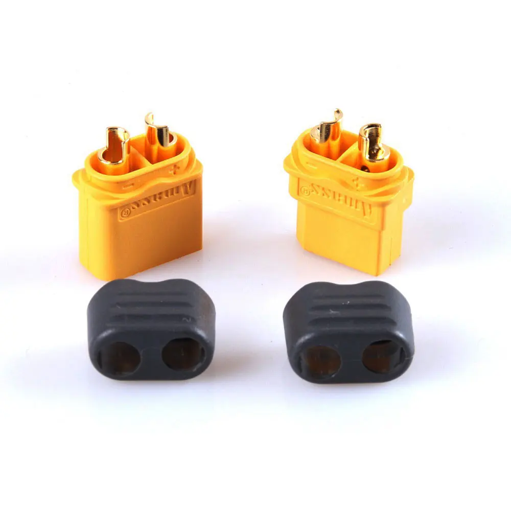 Conector plug amass xt60h original, com estojo caixa fêmea/macho xt60, plugue para rc bateria de lipo rc carros fpv drone