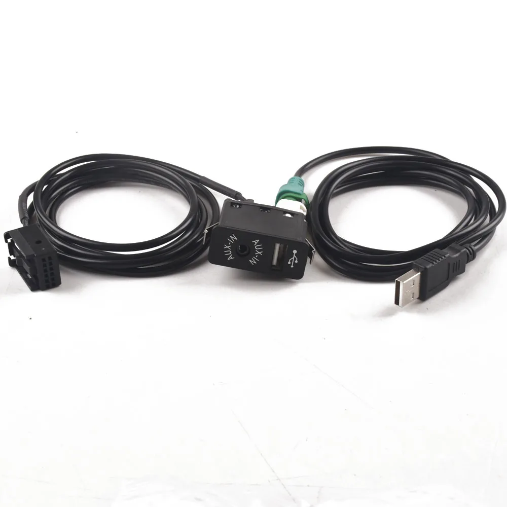 

USB Aux Switch + Wire Cable Adapter 12PIN For BMW E85 E86 Z4 E83 X3 for MINI COOPER