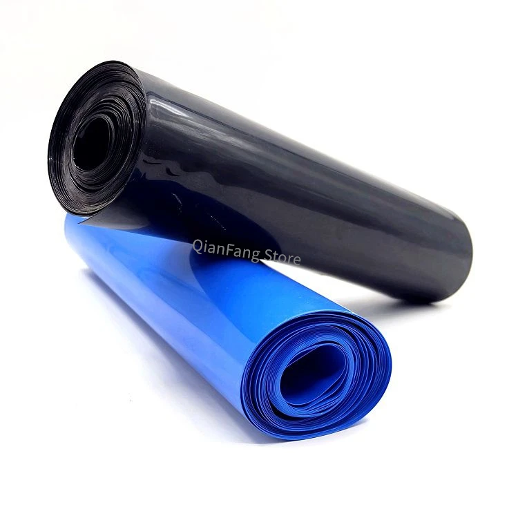 PVC Heat Shrink Tube 190mm Width Blue Multicolor Shrinkable Cable Sleeve Sheath Pack Cover for 18650 Lithium Battery Film Wrap